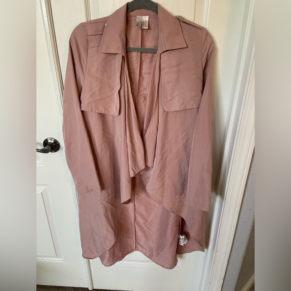 Forever 21 blush pink light trench coat